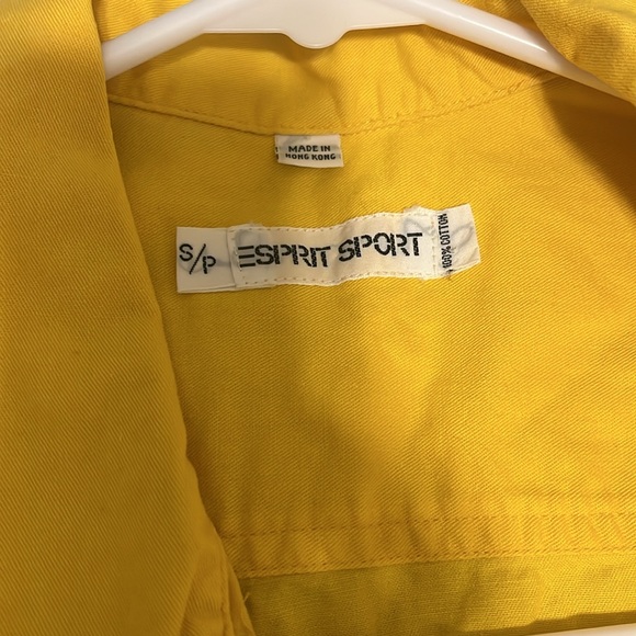 ESPRIT Oversize Button Shirt Chore Utility Top Pocket Polo Blouse Retro Designer - Picture 11 of 16